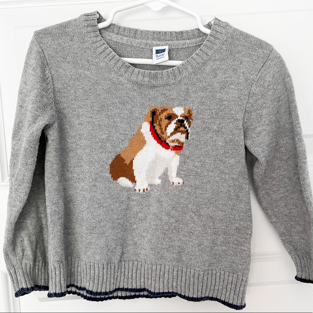 Janie and Jack Bulldog Sweater